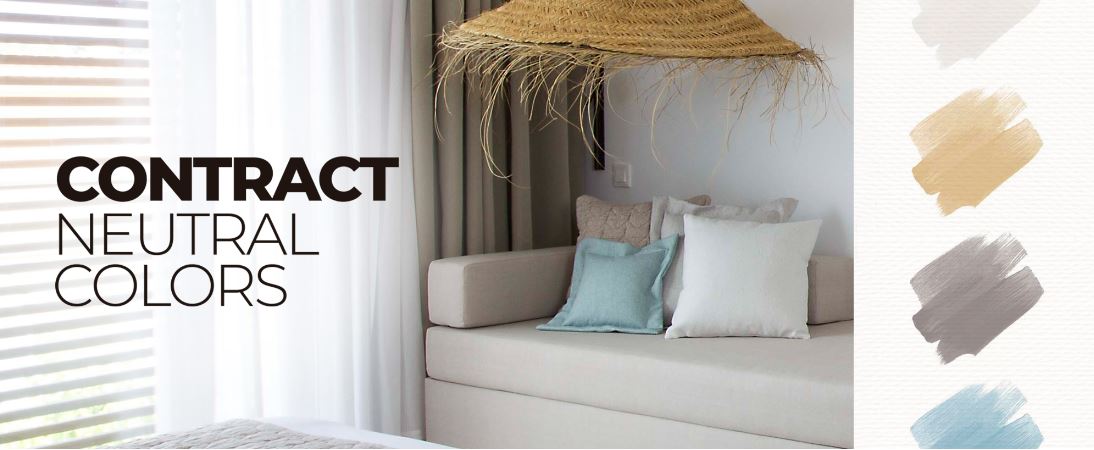 Colores neutros y colecciones básicas en Contract