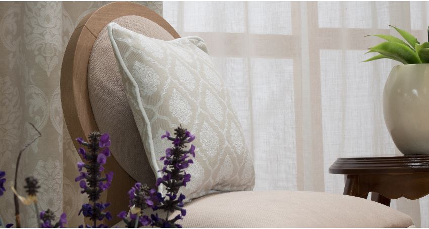 Colección Aran, dibujos de Damasco y tonos suaves