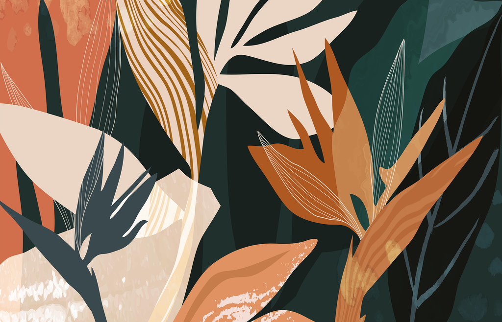 Mural Wallpaper Leafs