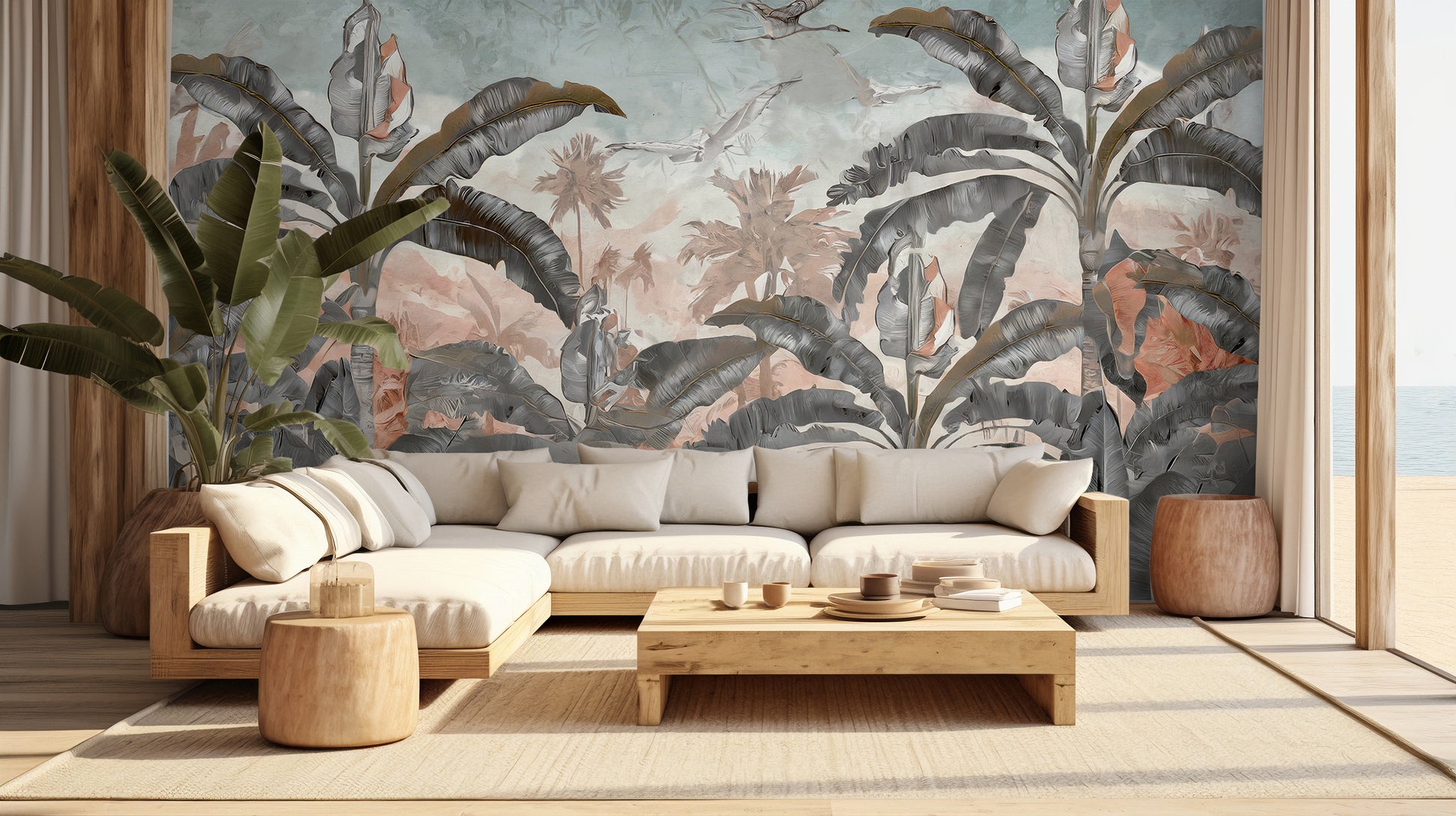 Mural Wallpaper Banana Tree