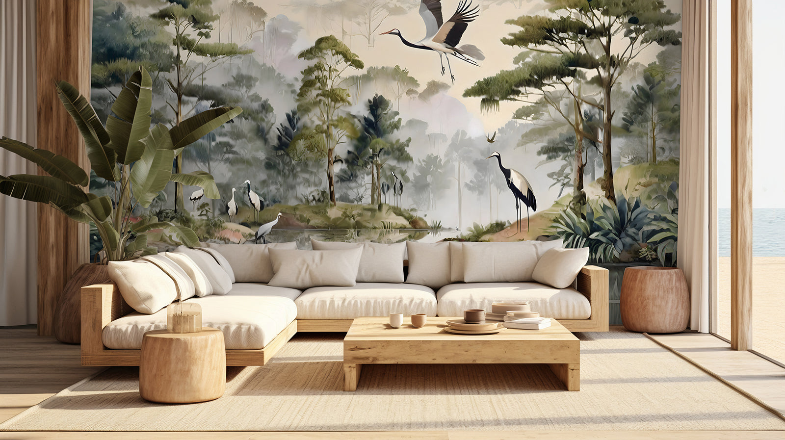 Swan Wallpaper Mural