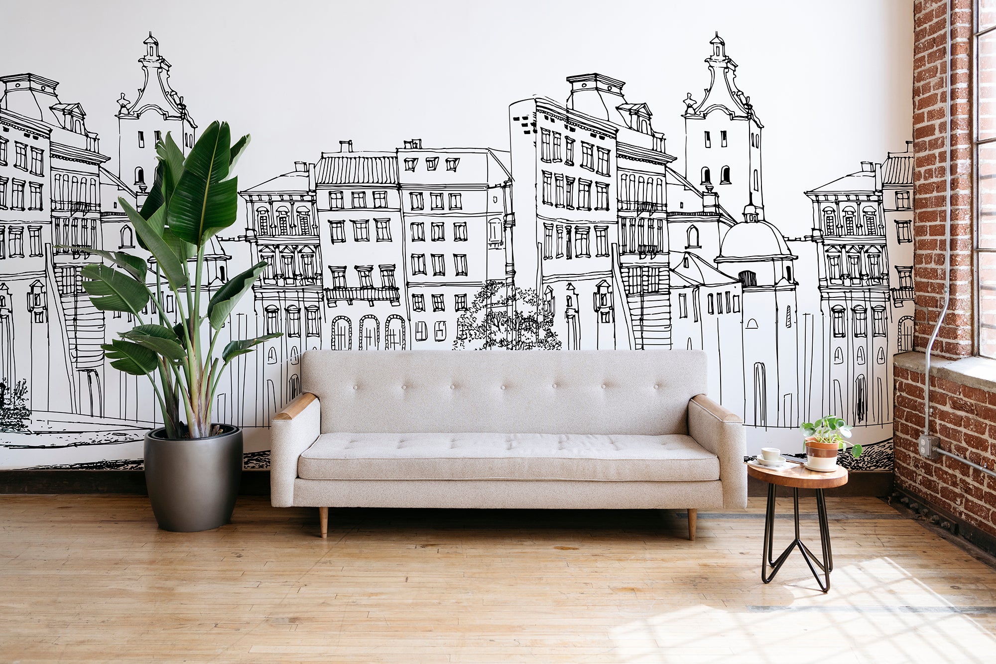 Mural Wallpaper City