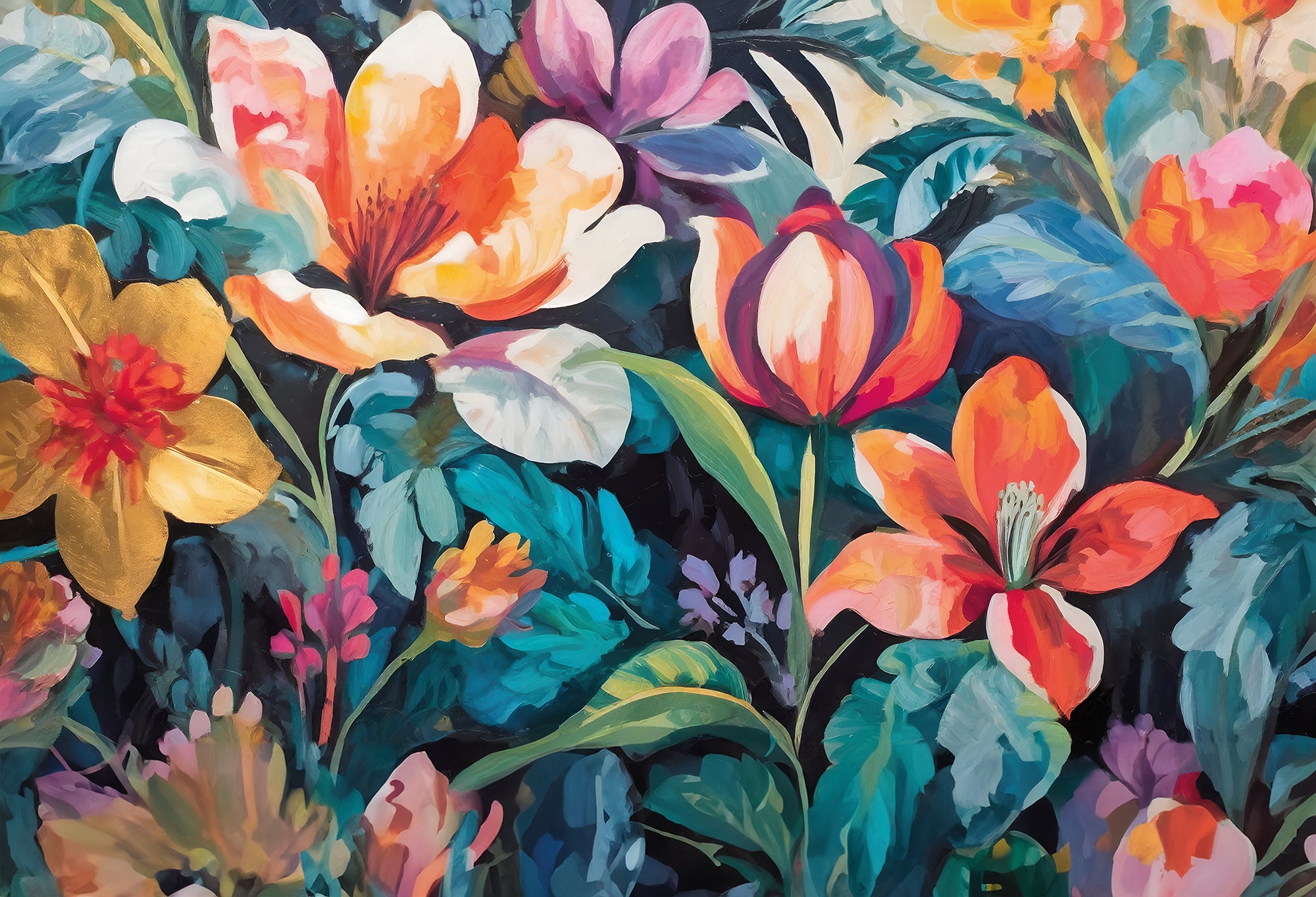 Floral Wallpaper Mural