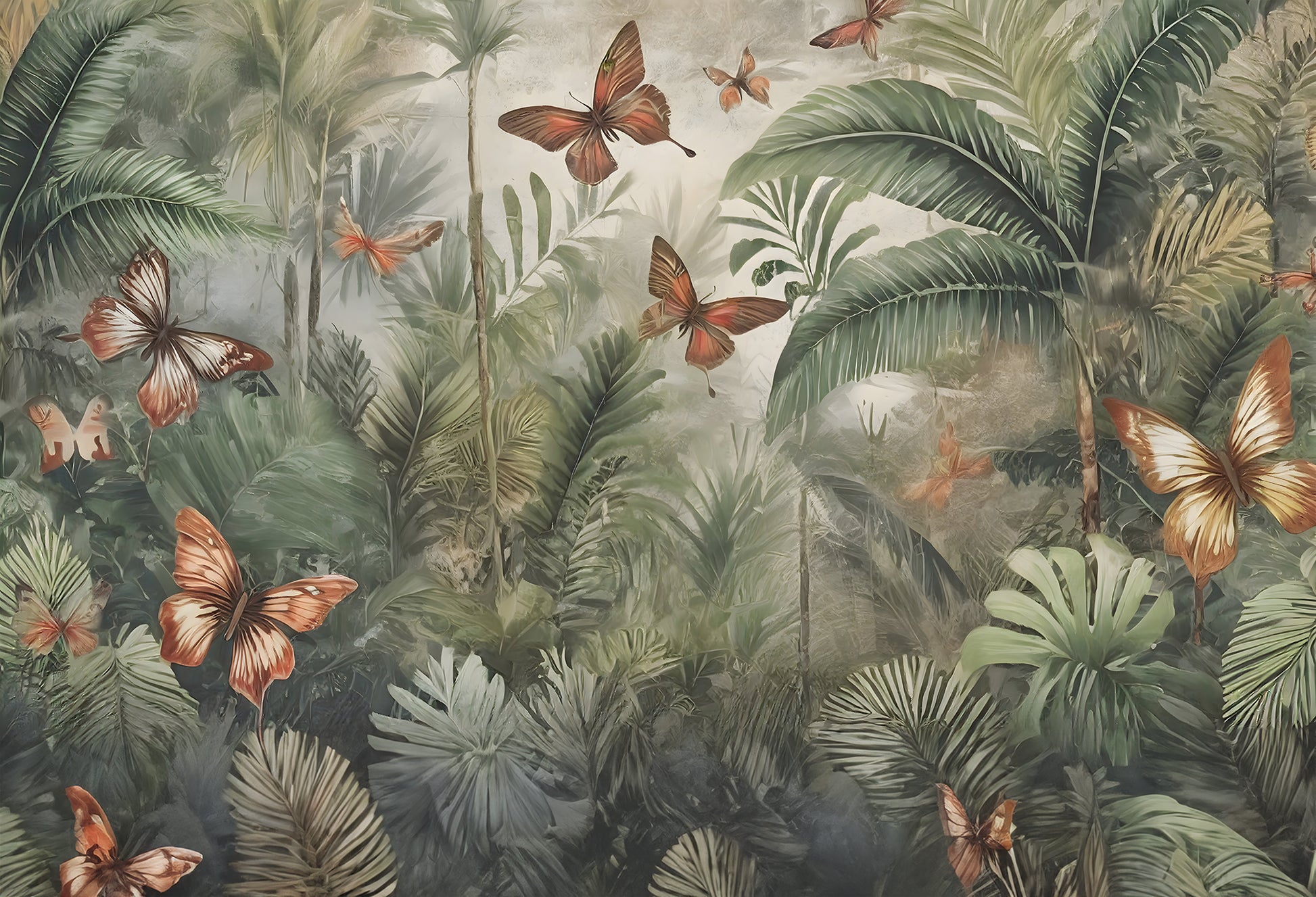Mural Wallpaper Mariposas
